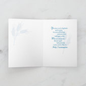 Godson First Communion, Weizen, Trauben Blau Karte (Innenseite)