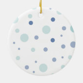 Godson First Communion, Weizen, Trauben Blau Keramik Ornament (Hinten)