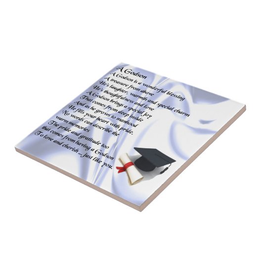 Godson Gedicht - Abschluss Design Fliese (Seite)