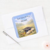 Godson Graduation Personalized Christian Gift Quadratischer Aufkleber (Umschlag)