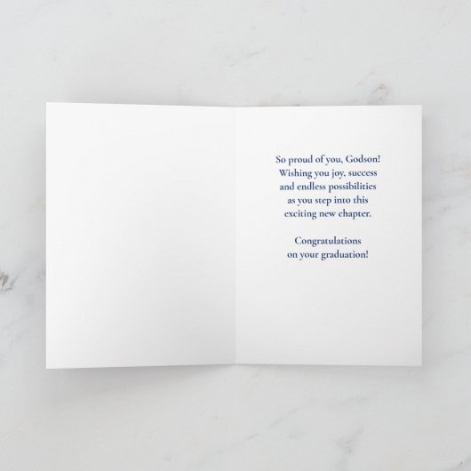 Godson High School Graduation Name Year  Karte (Innenseite)