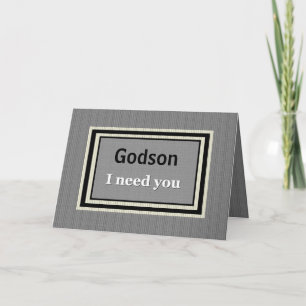 GODSON Usher Wedding Invitation - Silver and Black Einladung
