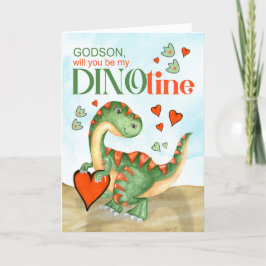 Godson Valentine T-Rex Dinosaur DINOtine Feiertagskarte