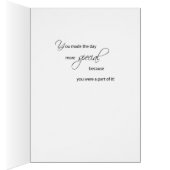 Godson, vielen Dank an Trauzeuge, Rose Color (Innen (Rechts))