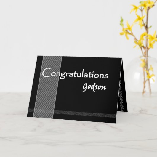 GODSON Wedding Gratulation Karte (Gelbe Blume)