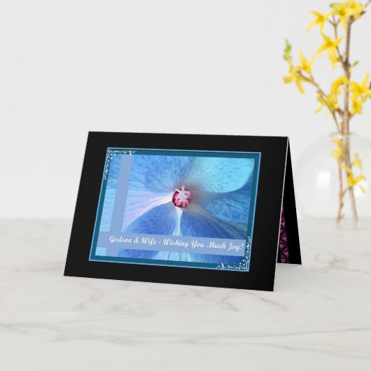 GODSON Wedding Gratulation Karte (Gelbe Blume)