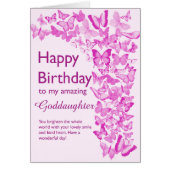 Godtochter Birthday Butterflies (Vorne)