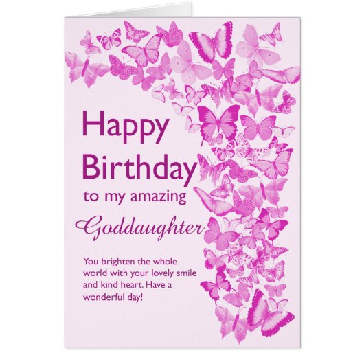 Godtochter Birthday Butterflies (Vorne)