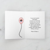 Godtochter Birthday Card - Cupcake Princess Karte (Innenseite)