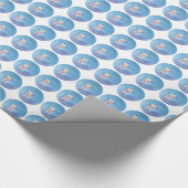 Godtochter, Erste Heilige Kommune, Türkis Geschenkpapier (Ecke)