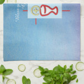 Godtochter, Erste Heilige Kommune, Türkis Geschirrtuch (Gefaltet)