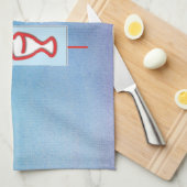 Godtochter, Erste Heilige Kommune, Türkis Geschirrtuch (Viertel Falte)