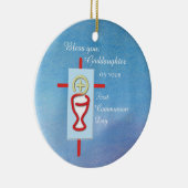 Godtochter, Erste Heilige Kommune, Türkis Keramikornament (Rechts)