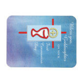 Godtochter, Erste Heilige Kommune, Türkis Magnet (Horizontal)