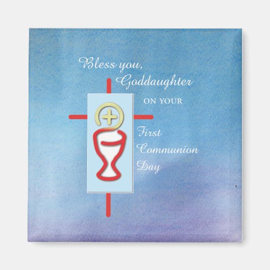 Godtochter, Erste Heilige Kommune, Türkis Magnet (Vorne)