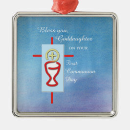 Godtochter, Erste Heilige Kommune, Türkis Ornament Aus Metall
