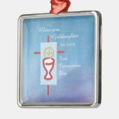 Godtochter, Erste Heilige Kommune, Türkis Ornament Aus Metall (Links)