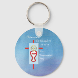 Godtochter, Erste Heilige Kommune, Türkis Schlüsselanhänger