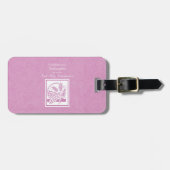 Godtochter Erste Kommune, Rosa Gepäckanhänger (Vorderseite horizontal)