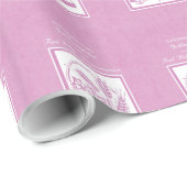 Godtochter Erste Kommune, Rosa Geschenkpapier (Rolleneckpunkt)
