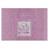 Godtochter Erste Kommune, Rosa Schneidebrett (Vorderseite)