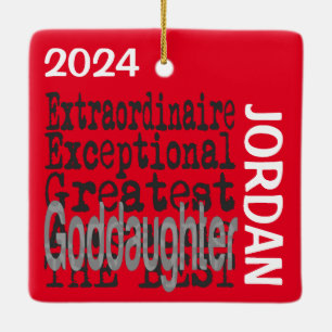 Godtochter Extraordinaire CUSTOM Keramikornament