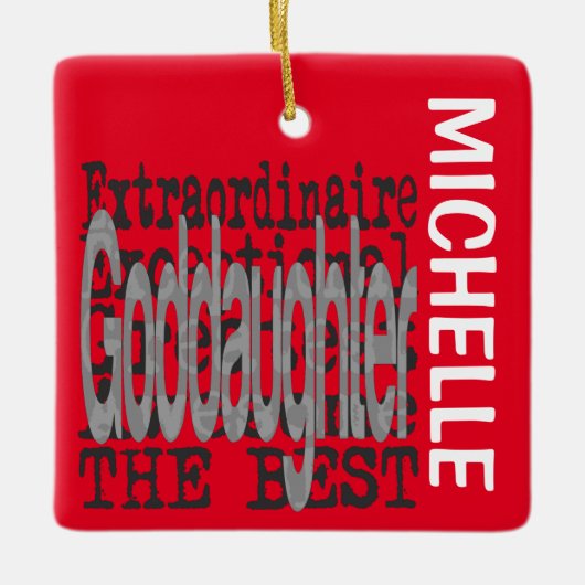 Godtochter Extraordinaire CUSTOM Keramikornament (Vorderseite)