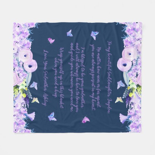 Godtochter Fleece Blanket (Vorderseite (Horizontal))