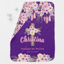 Godtochter Floral Boho Girls BAPTISM CHRISTENENING