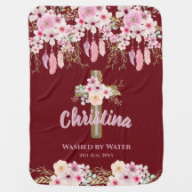 Godtochter Floral Boho Girls BAPTISM CHRISTENENING