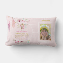 Godtochter-FOTO-Bestätigung oder Heilige Kommunion Lendenkissen