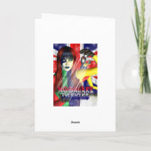 Godtochter Funky Modern Birthday Card mit Rag Do Karte (Rückseite)