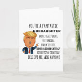 Godtochter Funny Birthday Geschenk Bestes Geschenk Karte (Vorderseite)