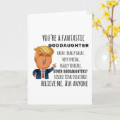 Godtochter Funny Birthday Geschenk Bestes Geschenk Karte (Gelbe Blume)