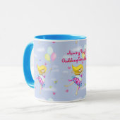 Godtochter Gift Girly Motivierend Personalisiert Tasse (Vorderseite Links)
