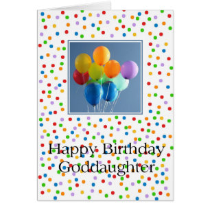 Godtochter, glücklicher Ballon Geburtstag