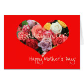 Godtochter Happy Mother Day Rose Card (Vorderseite (Horizontal))