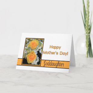Godtochter Happy Mother Day Rose Card Karte