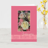Godtochter Happy Mother Day Rose Card Karte (Gelbe Blume)