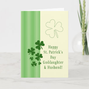 Godtochter & Husband Happy St. Patrick's Day Karte