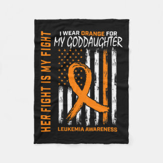 Godtochter Leukemia Cancer Awareness American Fla Fleecedecke