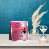 Godtochter Poem Plaque - Ballerina Design Fotoplatte (InSitu)