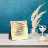 Godtochter Poem Plaque - Cream Silk Design Fotoplatte (InSitu)