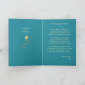 Godtochter Stars Stardust & Balloon Geburtstagkart Ankündigung (Innenseite)