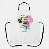 Godtochter Sweet16 Zitat Geschenk Braver Stronger Schürze (Vorderseite)