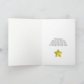 Godtochter, Tartan Weihnachtsbaum Feiertagskarte (Innenseite)