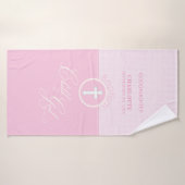 Godtochter Taufe Pink Kind Gottes Personalisiert Badehandtuch (Badehandtuch)