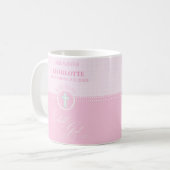 Godtochter Taufe Pink Kind Gottes Personalisiert Kaffeetasse (Vorderseite Links)