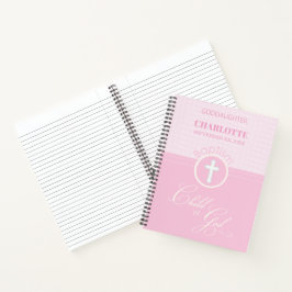 Godtochter Taufe Pink Kind Gottes Personalisiert Notizblock