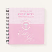 Godtochter Taufe Pink Kind Gottes Personalisiert Notizblock (Vorderseite)